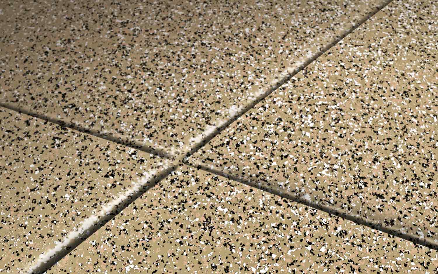 Saddle Tan Garage Floor